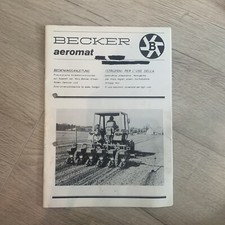 Becker Aeromat Einzelkornsähmaschine Bedienungsanleitung