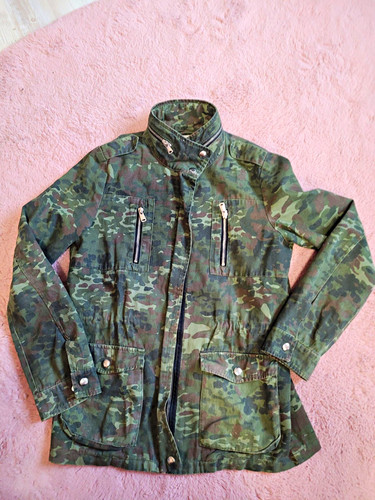 Denim unisex militärjacke - denim,