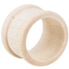 Serviettenhalter aus Holz 4 cm Serviettenring Ø 4 cm Vollholz Holzring mit Rand