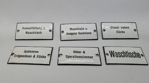 Emalie schilder stk - 6, ca