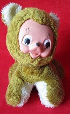 Gummigesicht Katze Hund DDR Stofftier Kuscheltier