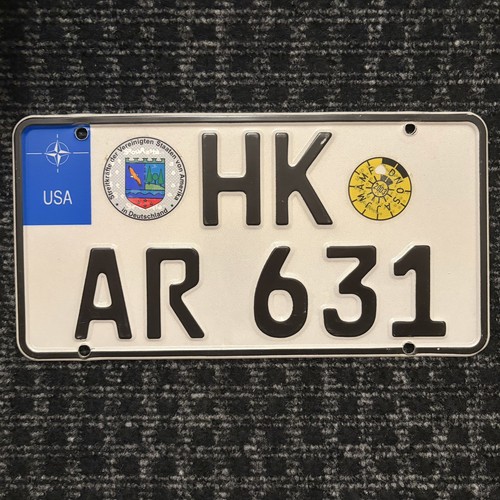Original nummernschild usa - original,