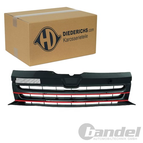 Kühlergrill schwarz rot - kÜhlergrill,