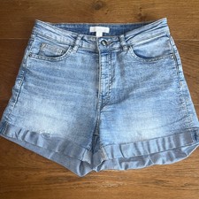 H&M Damen Jeans Shorts, Größe: 38 M Blau, Baumwolle, h&m