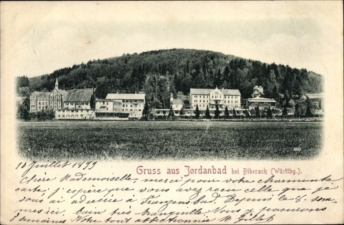 Jordanbad biberach der - ak,