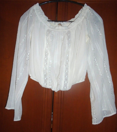 Crop top langarm - top,