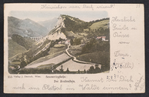 Alte postkarte semmeringbahn - alte, postkarte,
