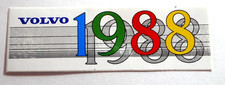 Werbe-Aufkleber Volvo 1988 Automobile Schweden Oldtimer