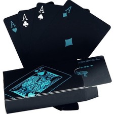 Schwarze Pokerkarten aus 100%