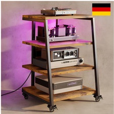 HiFi Rack 4-stufig mit Rädern
