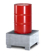 Stahl Auffangwanne für 1 x