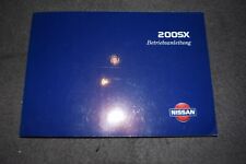 Betriebsanleitung Bedienungsanleitung Nissan 200SX Turbo Typ S14 erstklassig