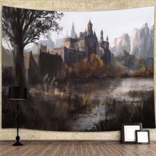 Abstrakte Burg Anime Poster