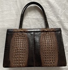 Hornback Handtasche braun Damen Vintage 1970