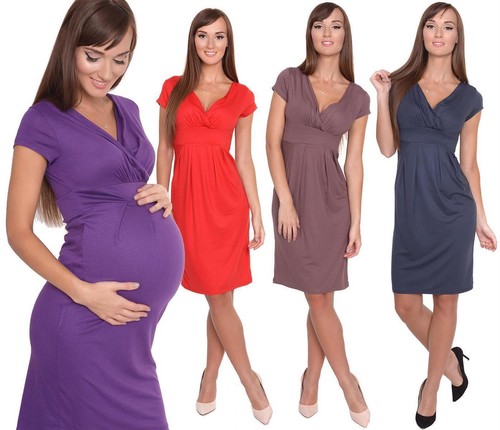 Damen kleid ausschnitt mit - kleid,