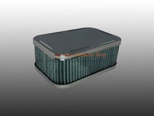 Chrom Luftfilter eckig für Weber IDF Vergaser 64mm Für VW Käfer Bus Karmann Bus