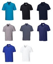 Portwest B210 Naples Polohemd Polycotton Komfort Langlebig Arbeit Firma Kleidung