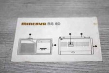 MINERVA ORIGINAL BEDIENUNGSANLEITUNG mit SCHALTPLAN  für KOFFERRADIO RS50  1988