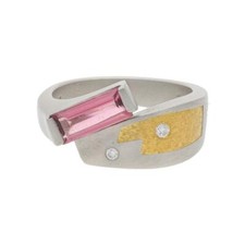 Ring Platin 950/000 und Gold