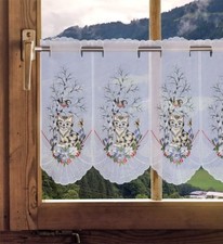 Scheibengardine Katze Plauener