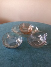 wunderschönes Servierschalen set, 1 gr. Schale 23 cm, und 6 Dessertschalen 12 cm