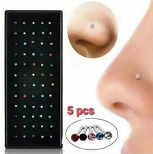 Nasen-Piercing Zirkonia 5 PC
