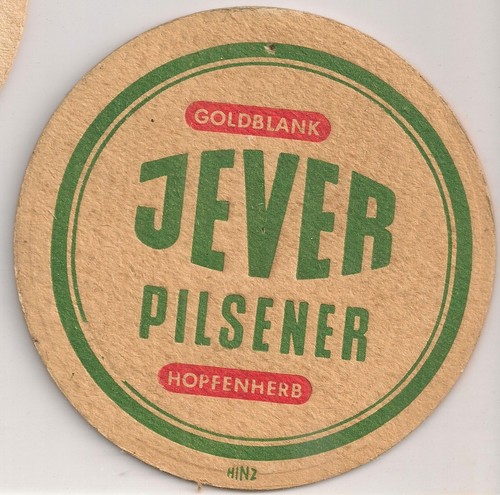Jever alter bierdeckel - alter,
