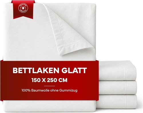 Bettlaken 150 250 glatt - bettlaken,