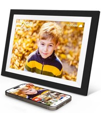 Digitaler Bilderrahmen 10.1 Zoll WLAN mit 32GB Speicher 1280 * 800 IPS HD Touch