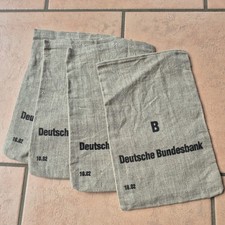 1x Orig. Geldsack Deutsche Bundesbank Beutel Münzsack Leinensack   B/10.02