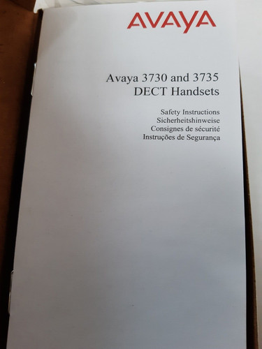 Avaya dect 3735 - avaya,