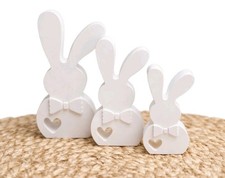 Osterhasen 3er-Set Deko