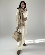 Schal Braun Beige 65x190 Neu