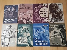 Progress Filmillustrierte - Konvolut 8 Filmprogrammhefte von 1956 DEFA Z1-2