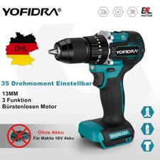 Bürstenlosen Motor Akku Bohrschrauber Akkuschrauber Bohrmaschine Für 18V Makita