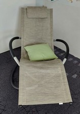 LECO Schwungliege Gartenliege Schaukelstuhl - zusammenklappbar