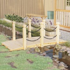 Gartenbrücke mit Geländer