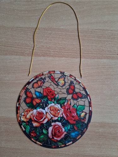 Fensterbild acryl rosen und - fensterbild,,