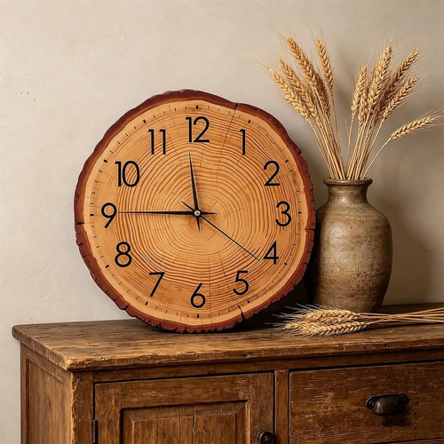 Wanduhr holz mdf 30cm leise - holz,