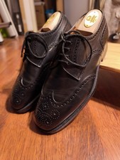 Fratelli Rossetti Derby Brogues Grösse 41,5 UK 7,5 in Schwarz 