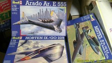 REVELL KONVOLUT ARADO 555,HORTEN 229,MISTEL 5  1/72 3 Modelle
