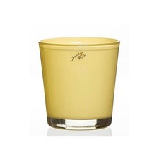Glas Orchideentopf Blumentopf ORCHID vanilla gelb H. 13,5cm D.12,5cm Sandra Rich
