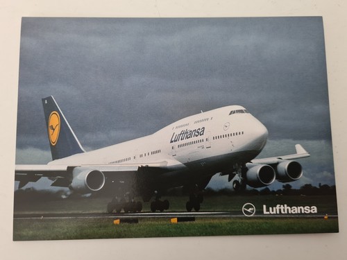 Postkarte lufthansa boing - -,