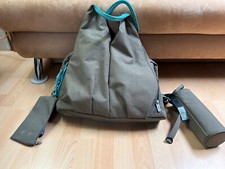 LÄSSIG Windeltasche Wickeltasche Babytasche / SET Backpack Petrol