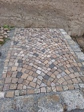 Mosaikpflaster gebraucht bunt, Pflastersteine