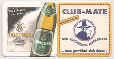 Loscher / Club-Mate - Bierdeckel "Loscher Pils - Das Schöne am Leben"