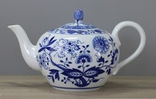 Hutschenreuther Zwiebelmuster Teekanne Kanne mit Deckel Höhe ca. 15,5 cm TOP