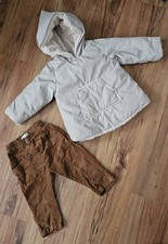 Zara Kinder Jacke/Schlupfblouson, passende Hose  Mädchen Gr. 92 Beige und braun