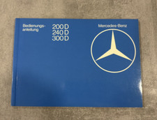 Original Mercedes Benz W123 D Diesel Bedienungsanleitung 200D 240D 300D NOS