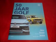 VW Golf I II III IV V VI VII VIII 50 Jahre Golf GTI Rallye G60 TCR Prospekt 2024